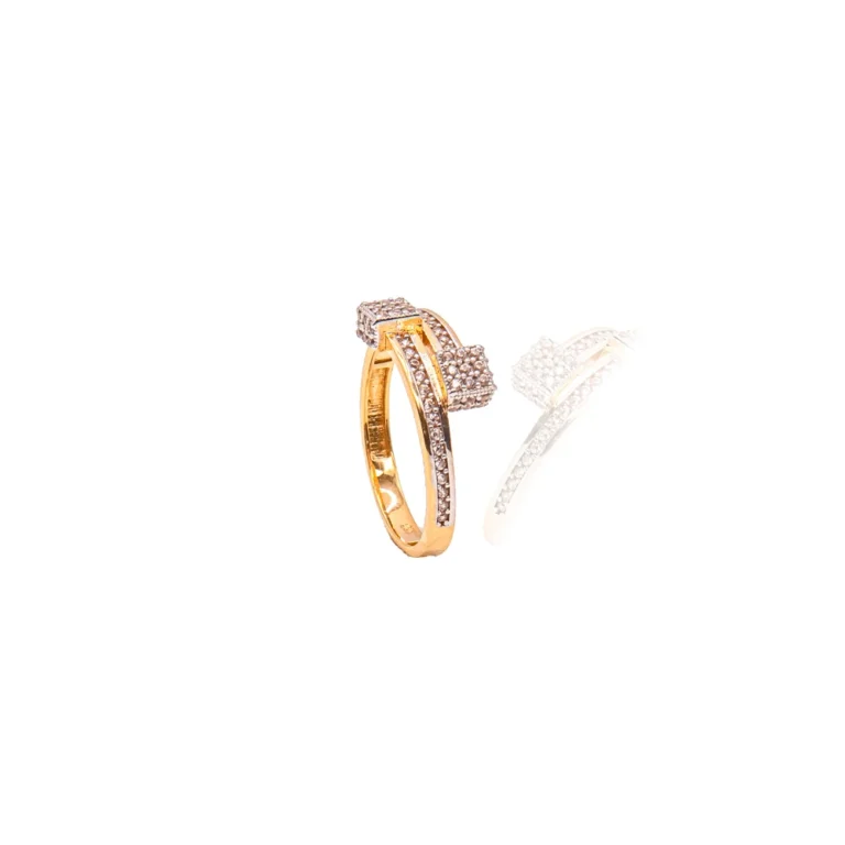 Color Stone Gold Ring 56