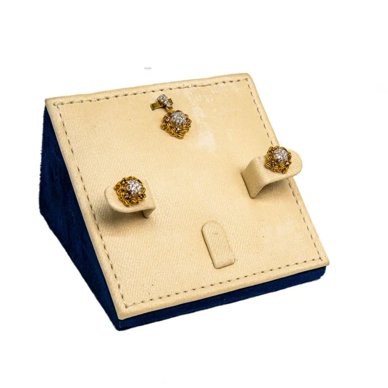 Golden Blossom Pendant Set