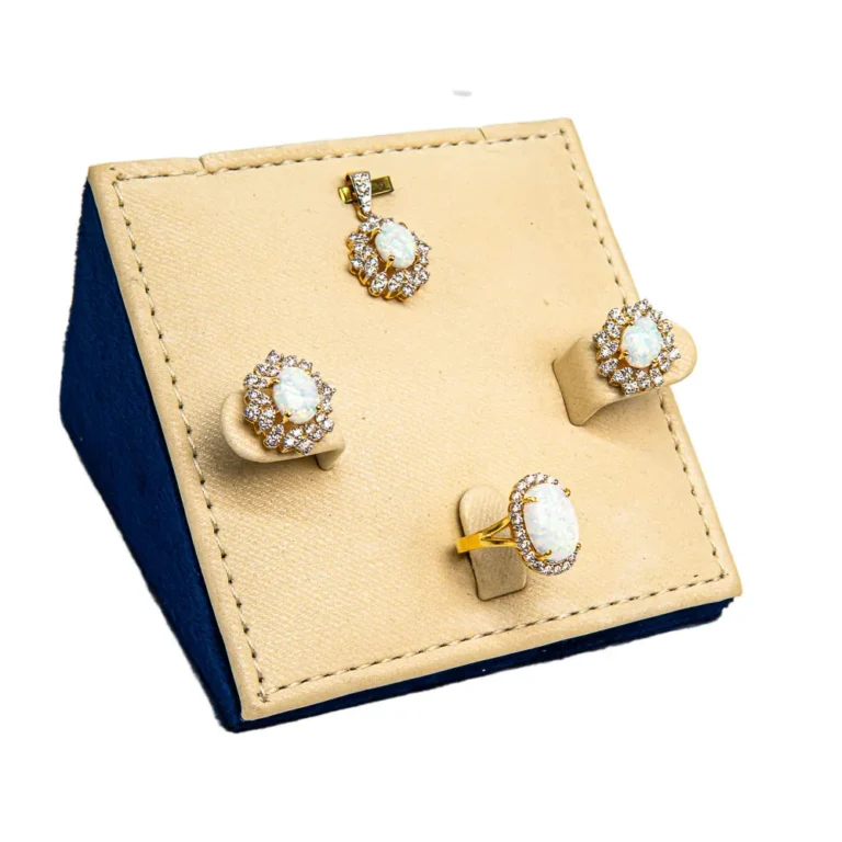 Real Opal Pendant Set