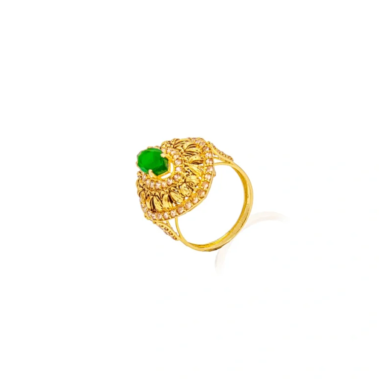 Color Stone Gold Ring 09
