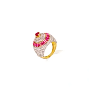 Color Stone Gold Ring 22