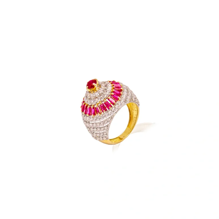 Color Stone Gold Ring 22