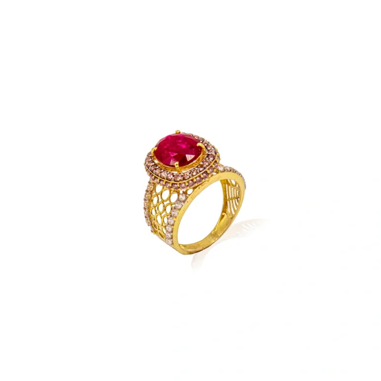 Color Stone Gold Ring 24