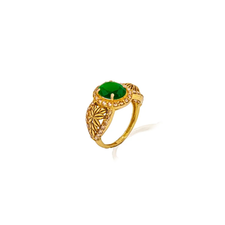 Color Stone Gold Ring 25
