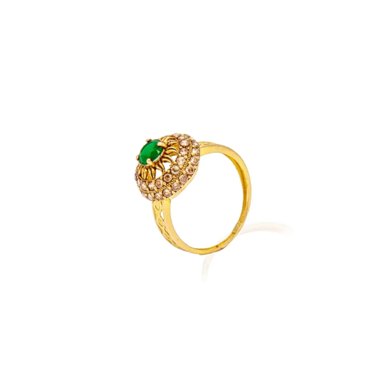 Color Stone Gold Ring 26