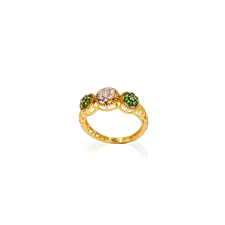 Color Stone Gold Ring 29