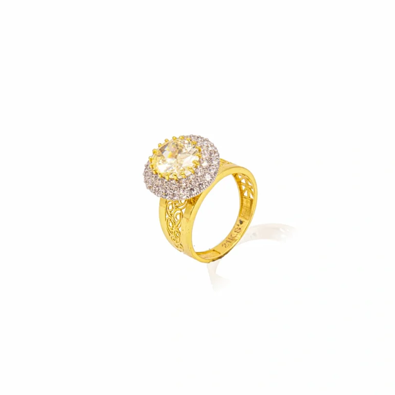 Color Stone Gold Ring 32