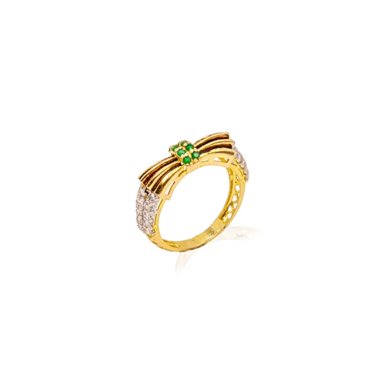 Color Stone Gold Ring 35