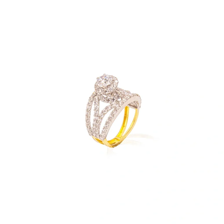 Color Stone Gold Ring 38