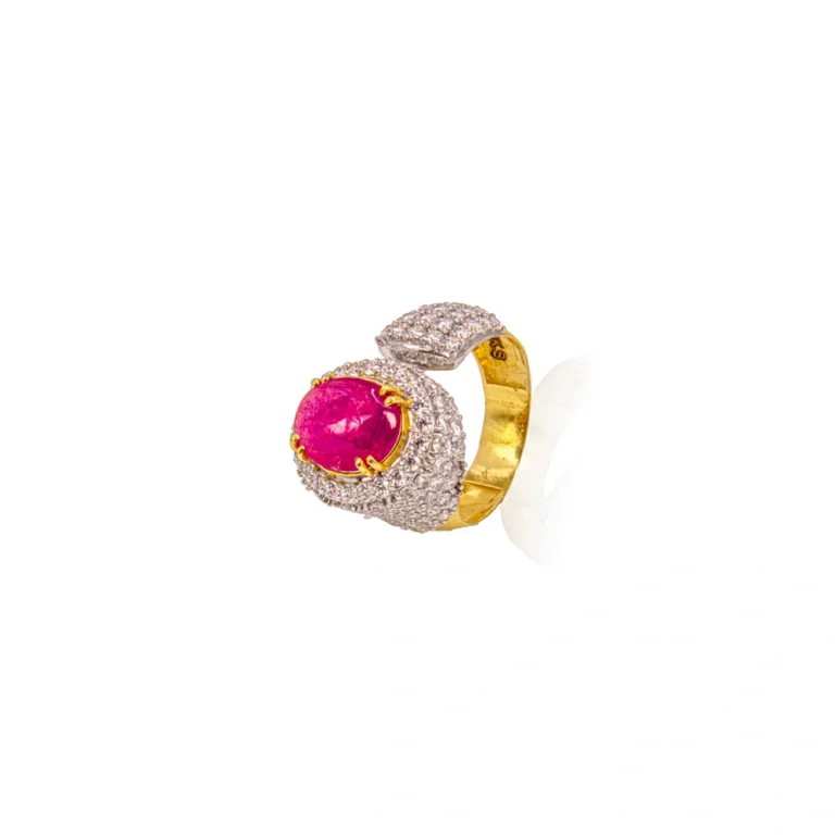 Color Stone Gold Ring 45