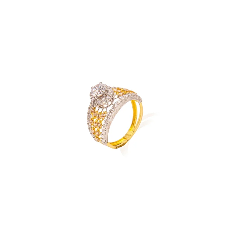 Color Stone Gold Ring 46