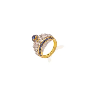 Color Stone Gold Ring 51